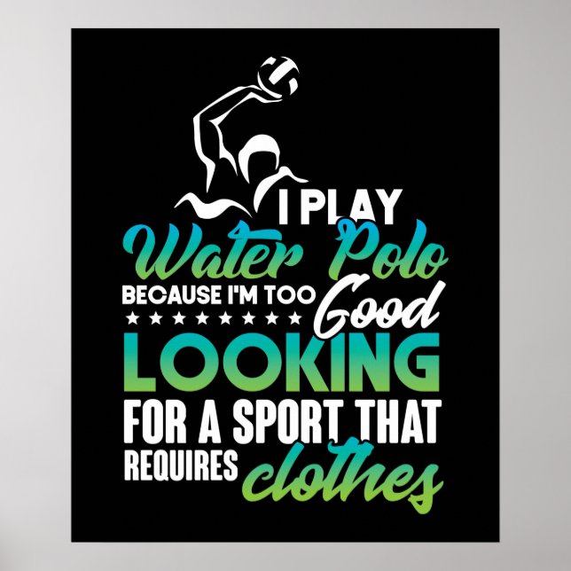 Póster Water Polo Funny (Frente)