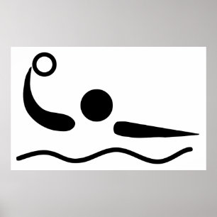 Póster Water Polo Waterpolo Pictogram