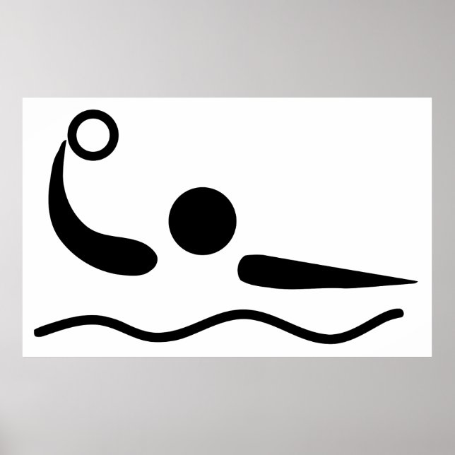 Póster Water Polo Waterpolo Pictogram (Frente)
