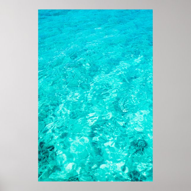 Póster Water pool turquoise background (Frente)