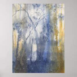 Póster Watercolor de paso del país de origen