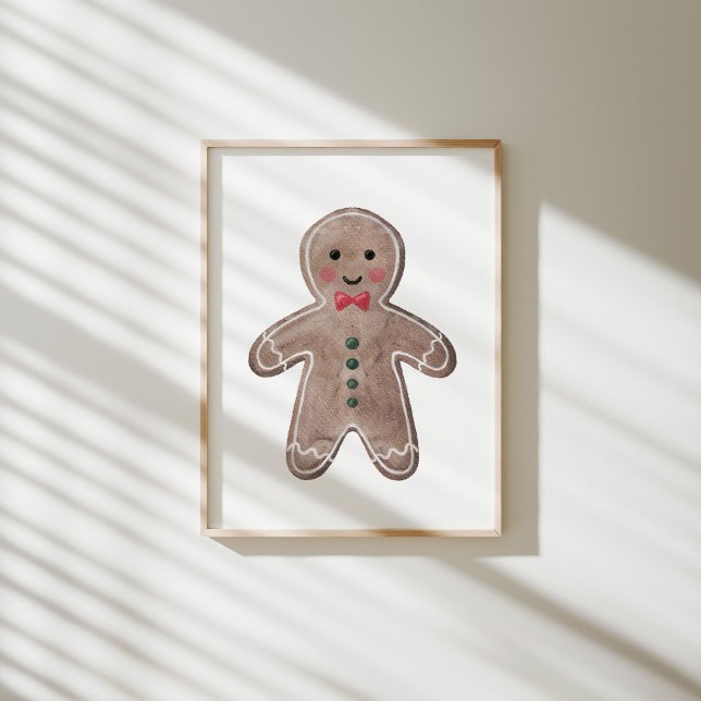Póster Watercolor Gingerbread man poster (Subido por el creador)