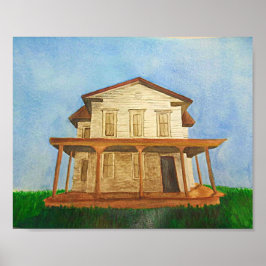 Póster Watercolor House