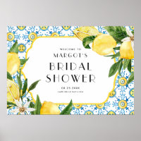 Watercolor Lemon Mediterranean Bridal Shower