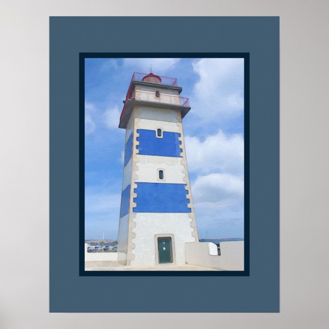 Póster Watercolor lighthouse (Frente)