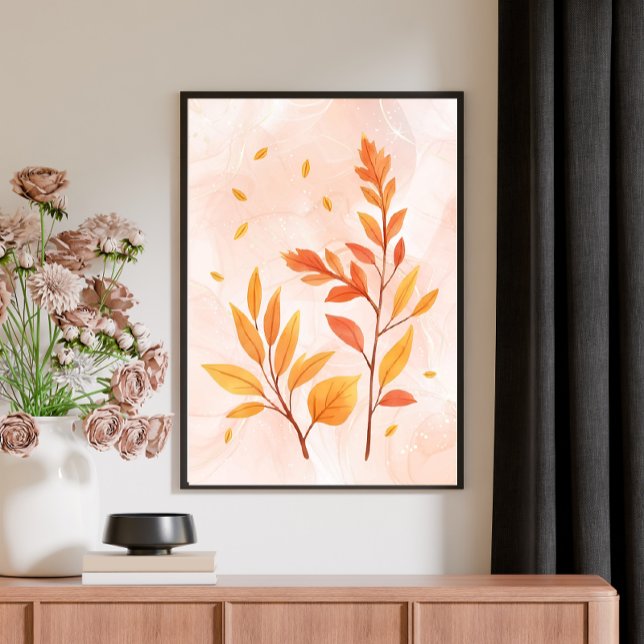Póster Watercolor Otumn deja Poster botánico (Subido por el creador)