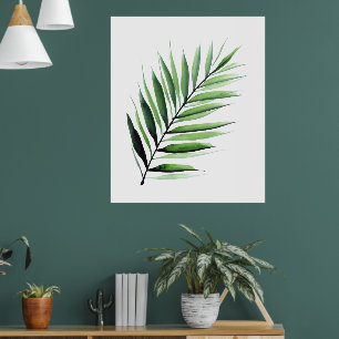 Póster Watercolor Palm