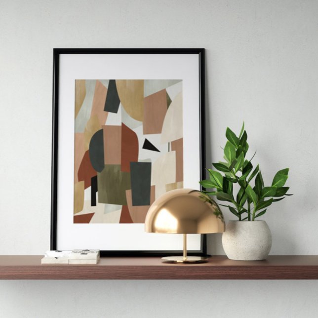Póster Watercolor poster Abstract Geometrical modern art (Subido por el creador)