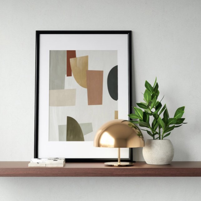 Póster Watercolor poster Abstract Geometrical modern art (Subido por el creador)