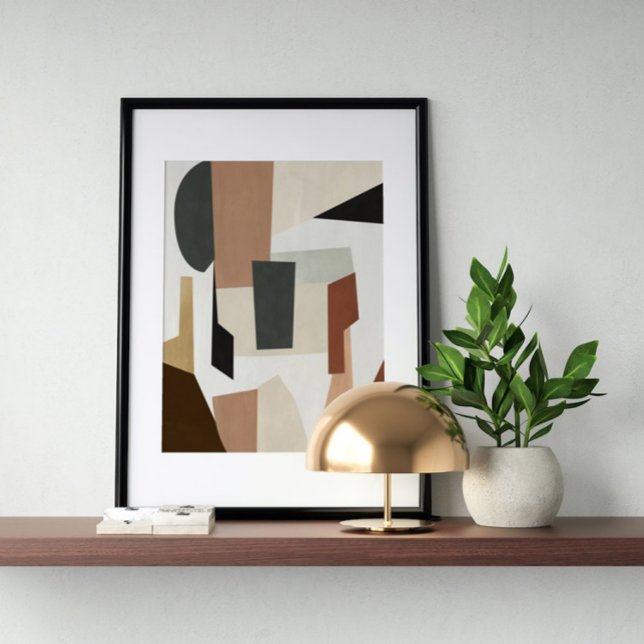 Póster Watercolor poster Abstract Geometrical modern art (Subido por el creador)