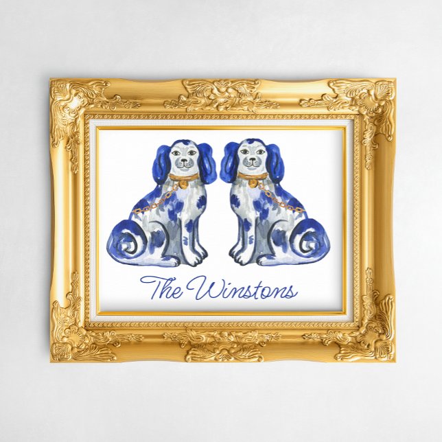 Póster Watercolor Staffordshire Dogs (Subido por el creador)