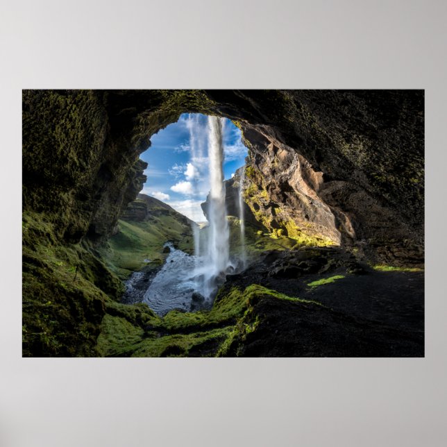 Póster Waterfalls | Icelandic Waterfall (Frente)