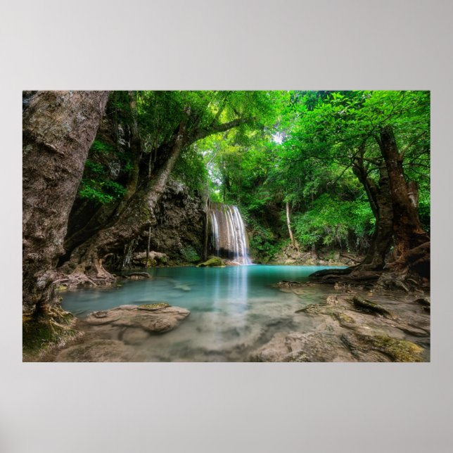 Póster Waterfalls | Kanchanaburi, Thailand (Frente)