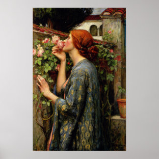Póster Waterhouse - El Alma Del Rosa 1903