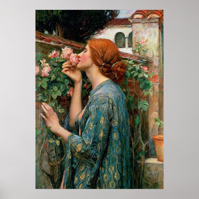 Póster Waterhouse El alma del Rosa Poster (Frente)