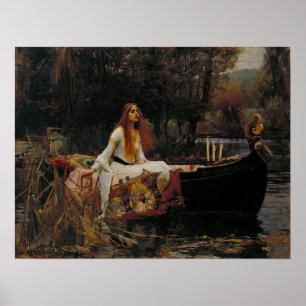 Póster Waterhouse - La Señora de Shalott