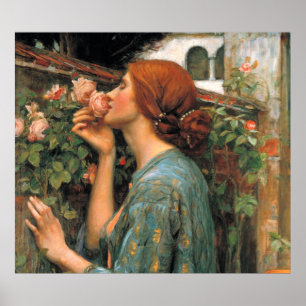 Póster Waterhouse: Olor a los Rosas