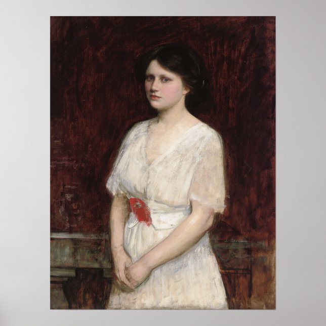 Póster Waterhouse - Retrato De Miss Claire Kenworthy (Frente)