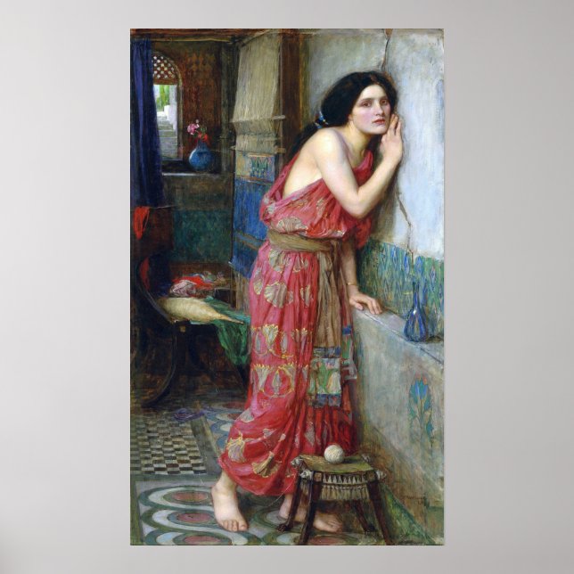 Póster Waterhouse - Tisbe 1909 (Frente)