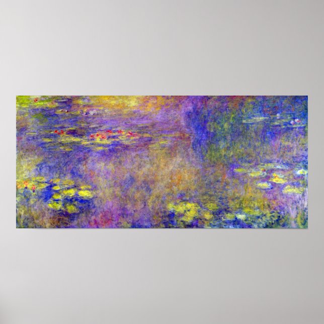 Póster Waterlilies por Claude Monet (Frente)