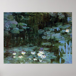 Póster Waterlilies por Claude Monet, Bella Artes de la ép