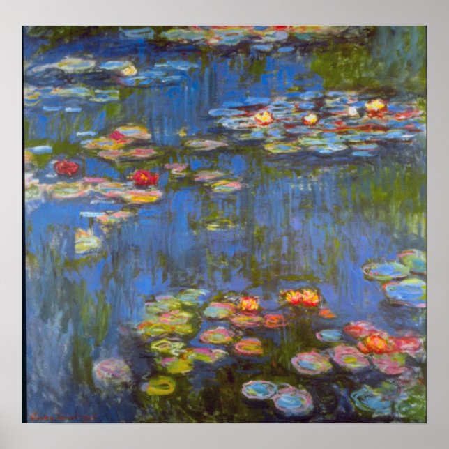 Póster Waterlillies by Claude Monet (Frente)
