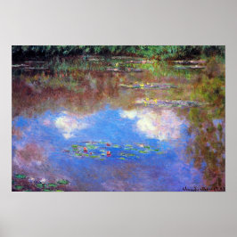 Póster Waterlily Pond por Claude Monet, Bella Artes de la