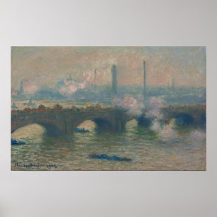 Póster Waterloo Bridge, Gray Day, 1903 (oil on canvas)