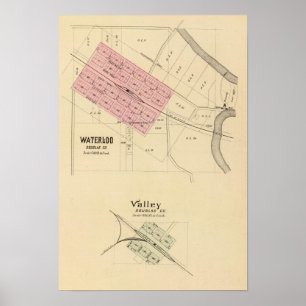Póster Waterloo y valle, Nebraska