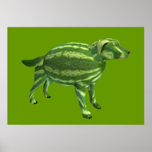 Póster Watermelon Doggie