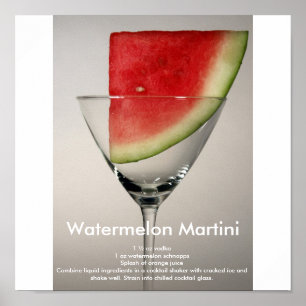 Póster Watermelon Martini