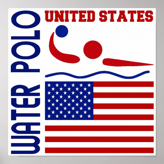 Póster Waterpolo Estados Unidos (Frente)