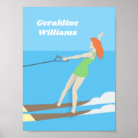 Waterski de estilo vintage