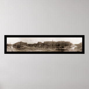 Póster Watertown, foto 1909 de NY
