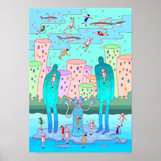 Póster Waterworld.