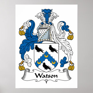 Póster Watson Family Crest