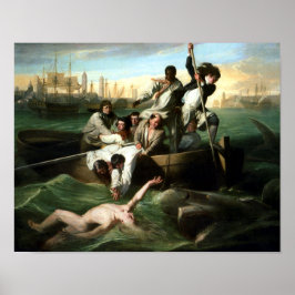 Póster Watson y el tiburón