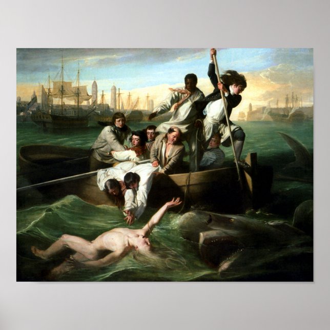 Póster Watson y el tiburón (Frente)