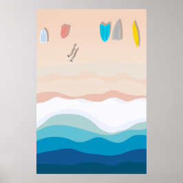 Póster Watsons Bay Sydney | Ilustracion aéreo