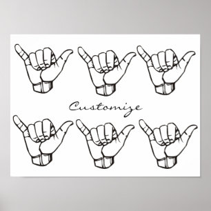 Póster Wave Thunder_Cove de Shaka Brah Hawaii