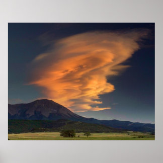 Póster Wavecloud de los Picos Españoles