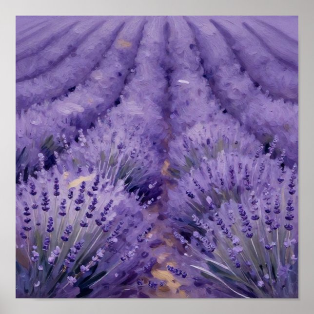 Póster Waves of Violet: An Impressionist Study of Sun (Frente)