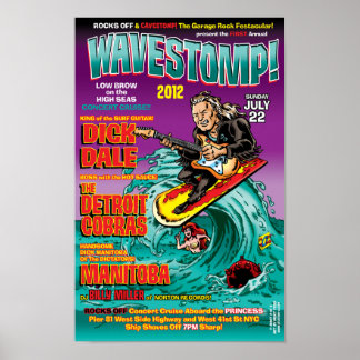 Póster WAVESTOMP 2012 Poster DICK DALE