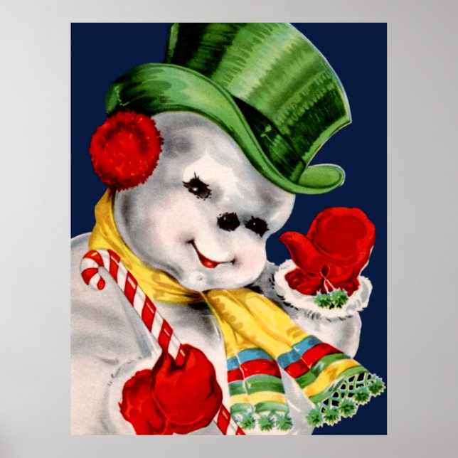 Póster Waving Snowman (Frente)
