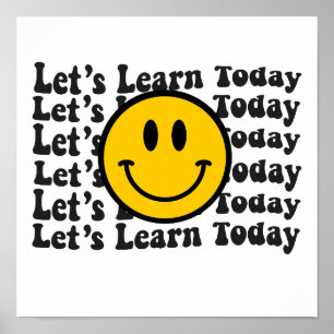 Póster Wavy Groovy Aprendamos hoy