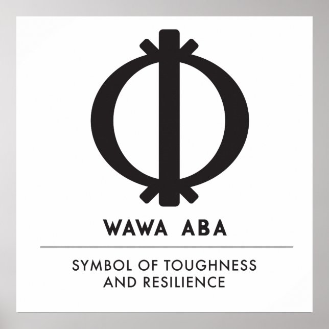 Póster Wawa Aba | Símbolo de resistencia y resistencia (Frente)