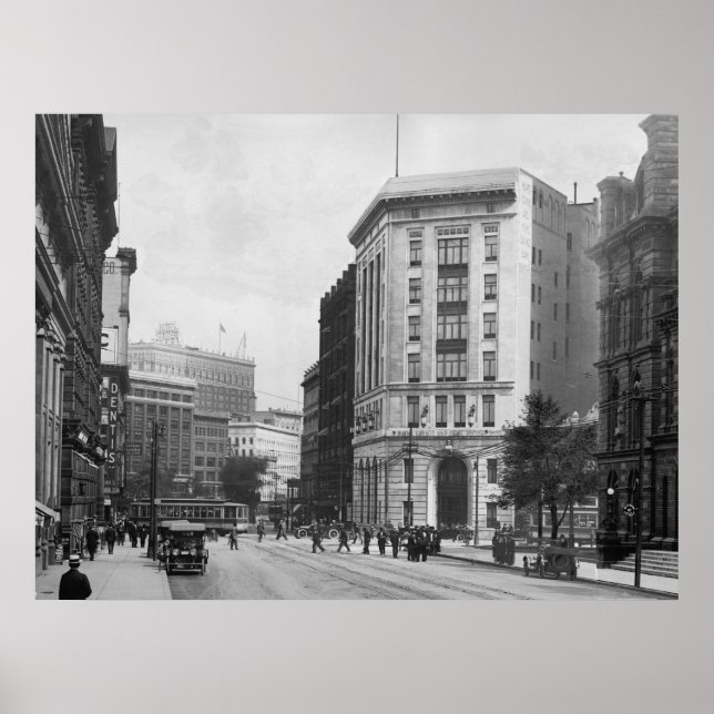 Póster Wayne County y Home Savings Bank (Frente)