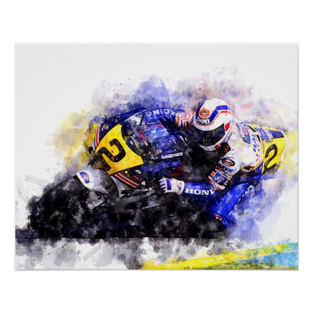 Póster Wayne Gardner (Anverso)