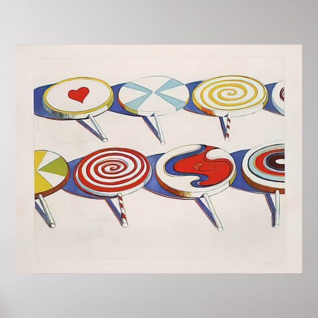 Póster wayne thiebaud - grandes ventosas 1971 (Frente)