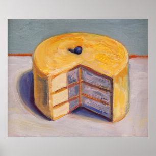 Póster wayne thiebaud - pastel de limón 1964